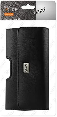Vista 4 de Reiko Reiko - Funda de transporte horizontal de cuero con tarjetero para iPhone 6 Plus de 5.5 pulgadas, color negro, funda de transporte, embalaje