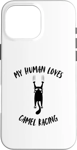 Vista 19 de My Human Loves Camel Racing - Cat Parent Hobby Lover Case for iPhone 16