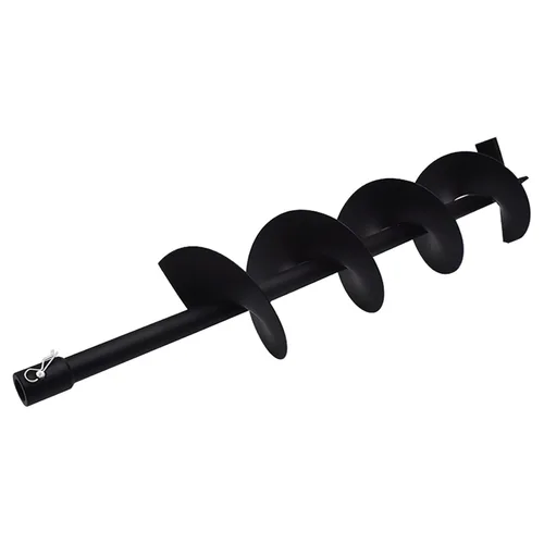 Vista 7 de Broca de taladro de 6 pulgadas con eje de 3/4 pulgadas, broca de jardín para plantación, broca de taladro de jardín, broca de poste con agujero