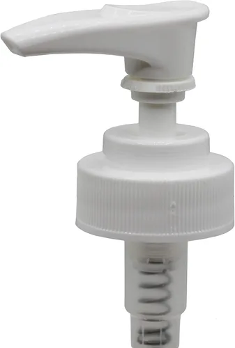 Vista 2 de Creative Hobbies Bombas dispensadoras de jabón de loción de plástico blanco con collares de rosca con pegamento, reemplazos para bombas de jabón