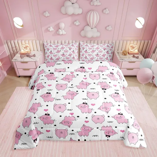 Vista 8 de Erosebridal Edredón de Gatos Lindos para Niños con Líneas de Arcoíris Neón, Juego de Ropa de Cama Individual para Niñas, Niños y Adolescentes, Gatos