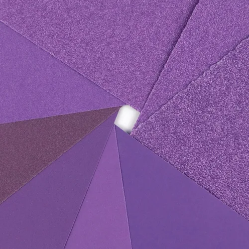 Vista 4 de Papel de lija de grano 80, 20 unidades, hojas de lija en seco y húmedo de 9 x 11 pulgadas, papel de arena abrasivo de alúmina púrpura para madera