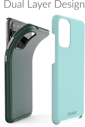 Vista 4 de Crave Para Samsung Galaxy S20 Plus Caso, Funda De Doble Capa De Protección A Prueba De Golpes Para Samsung Galaxy S20 Plus 5G (6.7 Pulgadas) - Aqua