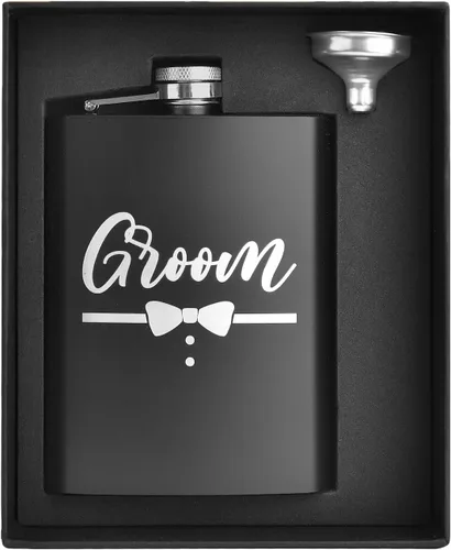 Vista 42 de ELEGANTPARK Petacas para Licor para Hombres con Iniciales Monogramadas Regalos para Hombres Cumpleaños Regalos Personalizados para Él Padrinos Papá