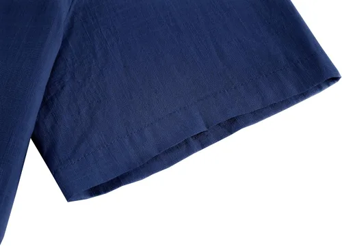 Vista 6 de Ryannology Guayabera - Camisas de lino de manga corta con botones para hombre, estilo casual, playa, campamento cubano, camisa mexicana para hombre