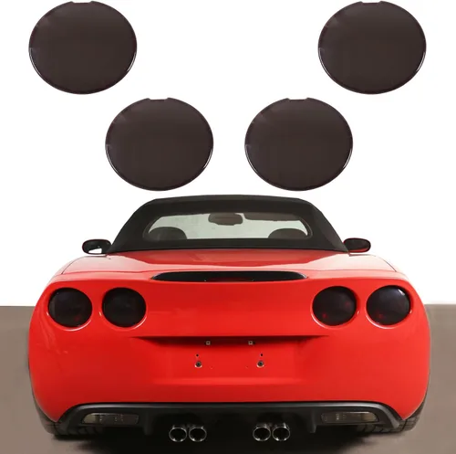 Vista 3 de Funda para faro antiniebla delantero ahumado para coche, compatible con Chevy Corvette C6 2005-2013, moldura de protección para parachoques
