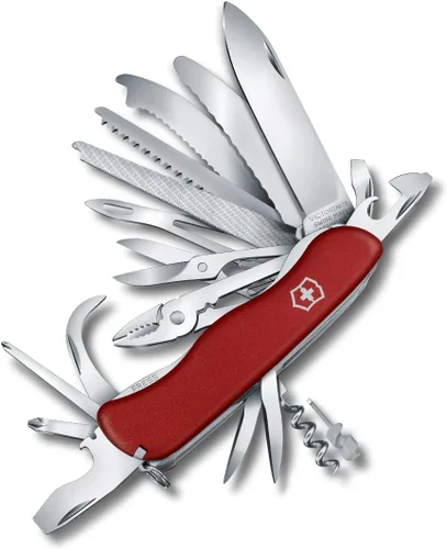 Vista 4 de Victorinox Work Champ - Cuchillo suizo del ejército, 21 funciones, color rojo multiherramienta cuchillo suizo del ejército pequeño cuchillo
