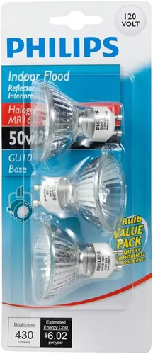 Vista 3 de Philips 415794 foco de luz de 50 vatios MR16 GU10 Base 120 voltios, 3
