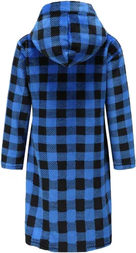 Vista 135 de E.W Apparel Bata de baño de forro polar con capucha para niños, bata suave y mullida para niños pequeños