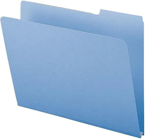 Vista 6 de Smead Carpeta de archivos de cartón prensado, pestaña de corte de 1/3, expansión de 1 pulgada, tamaño carta, azul, 25 por caja (21530)