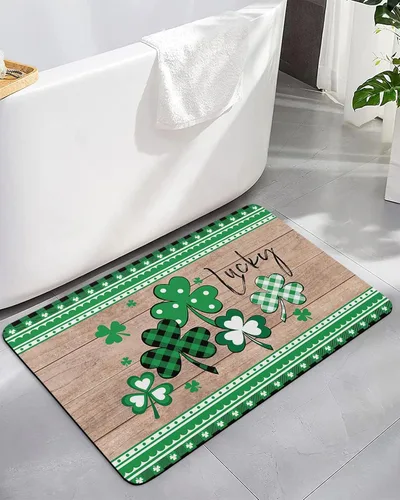 Vista 9 de Tapete de baño con diseño de árbol de flores, antideslizante, de secado rápido y absorbente, tierra de diatomeas, cocina, ducha, fregadero, lavable