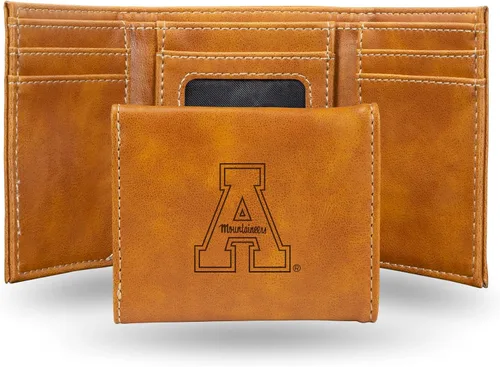 Vista 10 de NCAA Rico Industries - Billetera triple grabada con láser, con grabado láser, accesorio para hombre