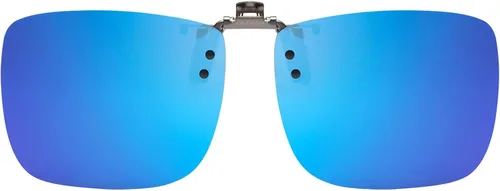 Vista 13 de CAXMAN Polarized Clip On Sunglasses Over Prescription Glasses for Men Women UV Protection Azul reflejado