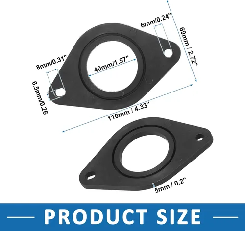 Vista 3 de Adaptador de montaje para altavoz de tweeter para coche, anillos
