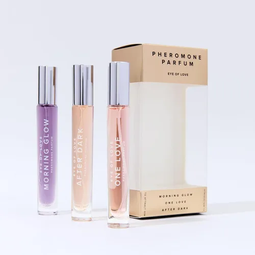 Vista 8 de Set de perfume de feromonas Eye Of Love – Morning Glow, One Love, After Dark para atraerlo, 1.0 fl oz