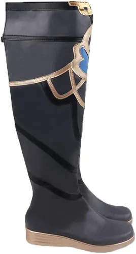 Vista 2 de Game Genshin Impact - Zapatos de cosplay Albedo, zapatos de cosplay para fiesta de Halloween, uso diario, ocio, botas casuales