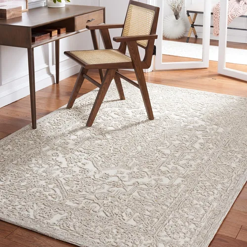Vista 14 de SAFAVIEH Trace Collection Alfombra de pasillo, 2 pies 3 pulgadas x 8 pies, marfil y carbón, lana hecha a mano, ideal para zonas de alto tráfico