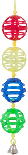 Vista 2 de JW Pet Company Activitoy - Juguete para pájaros pequeños con cadena de celosía, los colores varían