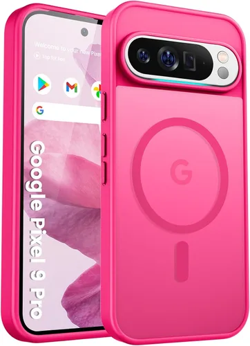 Vista 92 de Funda para teléfono Google Pixel 9 Pro XL, Compatible con Magnético, Protección contra Caídas de Grado Militar Translúcida Mate Resistente a Golpes