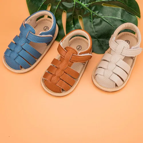 Vista 2 de Babelvit Infant Baby Girls Boys Soft Summer Sandals Casual Dress Shoe Anti Slip Rubber Sole Outdoor Flats Toddler First Walker Shoes