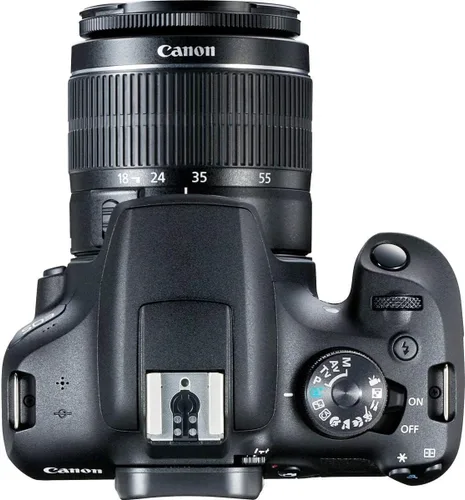 Vista 4 de Canon Cámara DSLR EOS 2000D (Rebel T7) con lente EF-S 0.709-2.165 in f/3.5-5.6 DC III, paquete de 3 kit completo de fotos + tarjeta de 64 GB batería