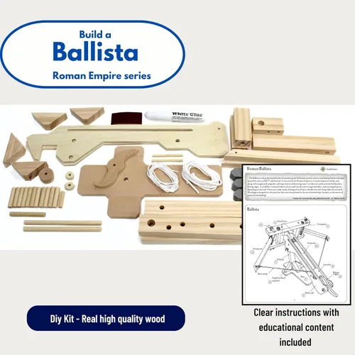 Vista 3 de Pathfinders Kit STEM - Ballesta romana Balista Kits de ciencia para niños de 8 a 10 años de 10 a 14 años Kits de tallo para niños de 12 a 14