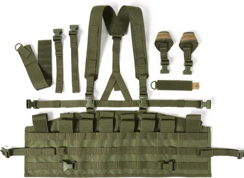 Vista 7 de Chaleco táctico militar MT MOLLE II (TAP) con correas