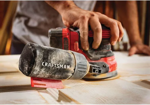 Vista 13 de CRAFTSMAN Lijadora orbital V20, inalámbrica, 12.000 OPM, solo herramienta desnuda (CMCW220B)