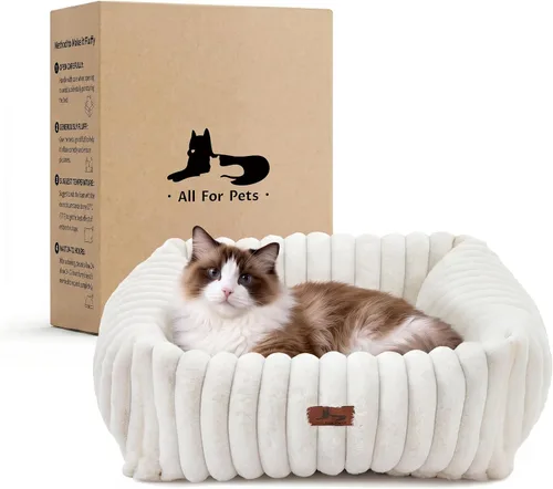 Vista 21 de Cama lavable para perros pequeños y medianos, cama rectangular ortopédica de forro polar de pana para mascotas con funda extraíble y parte inferior
