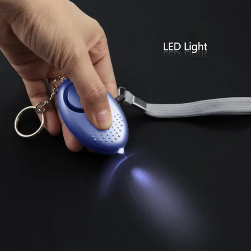 Vista 4 de Alarma personal para mujeres, paquete de 5 llaveros de alarma de seguridad de autodefensa de emergencia de 140 dB con luz LED para mujeres, niños