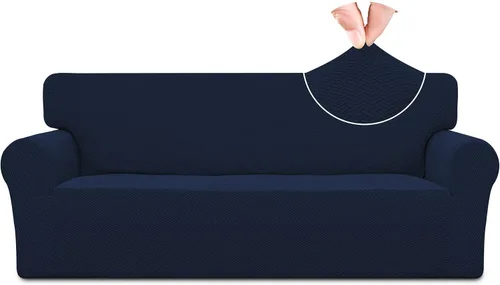 Vista 25 de Easy-Going Funda de sofá reclinable de jacquard elástico, suave de 4 piezas, con lazo elástico, protector de muebles lavable para niños, mascotas