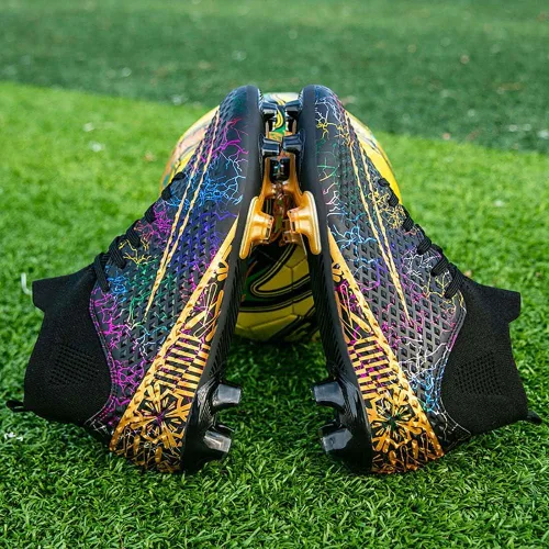 Vista 5 de Zapatos deportivos de fútbol para niños y hombres, tenis de fútbol para equipo de fútbol, ligeros, para correr, al aire libre, cómodos