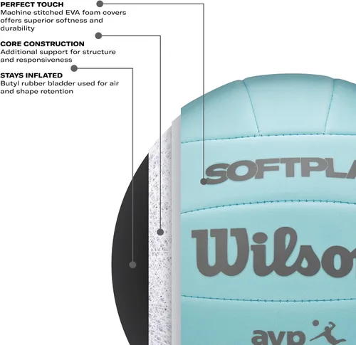 Vista 4 de WILSON 2025 AVP Soft Play Volleyballs Azul