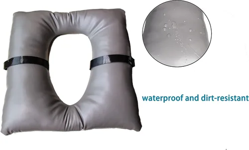 Vista 4 de Cojín de asiento para mesita de noche, 16 x 16 pulgadas, funda de cojín suave impermeable, silla cómoda, cojín de ajuste universal para ancianos
