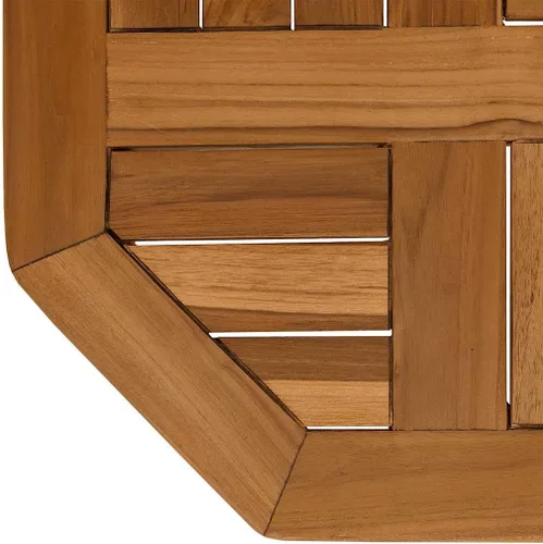 Vista 7 de vidaXL Table Top 15.7"x15.7"x1" Octagonal Solid Wood Teak