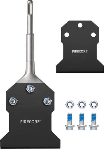 Vista 7 de Firecore - Raspador de piso SDS Plus de 4 x 10 pulgadas, broca de cincel
