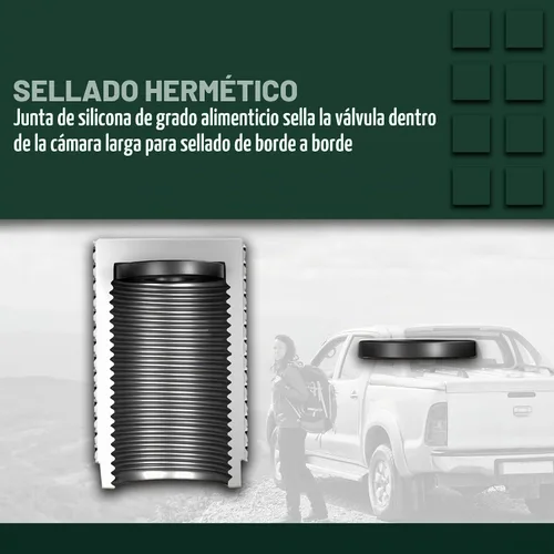 Vista 5 de STEEL HAWK Tapones para válvulas de aire de neumáticos, acero inoxidable mecanizado CNC de precisión, diseño moleteado extendido, metal a prueba