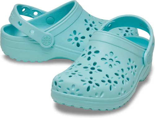 Vista 6 de Zuecos Crocs clásicos para niños con diseño floral