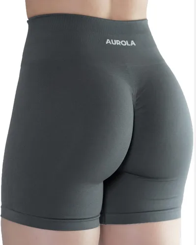 Vista 9 de AUROLA Intensify - Pantalones cortos de entrenamiento para mujer, sin costuras, para gimnasio, yoga, correr, deporte, ejercicio activo, fitness