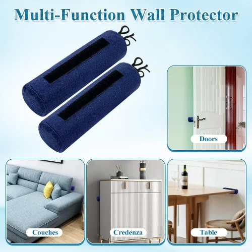 Vista 2 de Topes de parachoques para cabecero para protector de pared de muebles, cabeceros, silenciador, marco de cama, cojines para tablero, espaciador