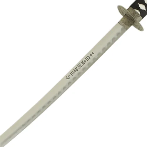 Vista 7 de MASTER USA - Espada Katana tallada a mano con código Samurai Bushido en vaina, acero 1045, 41.5 pulgadas en total, incluye soporte de exhibición