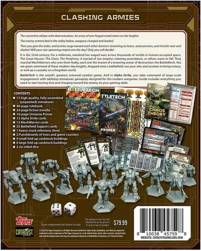 Vista 3 de Catalyst Game Labs BattleTech Alpha Strike Box Set – Sci-Fi Mech Miniatures Wargaming – Set de inicio de juego rápido para entusiastas