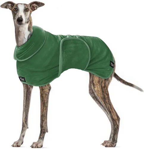 Vista 25 de Tuff Pupper Bata de baño para perro de secado rápido, toalla de felpa de 800 GSM, bata de baño súper absorbente para mascotas y cachorros, capucha