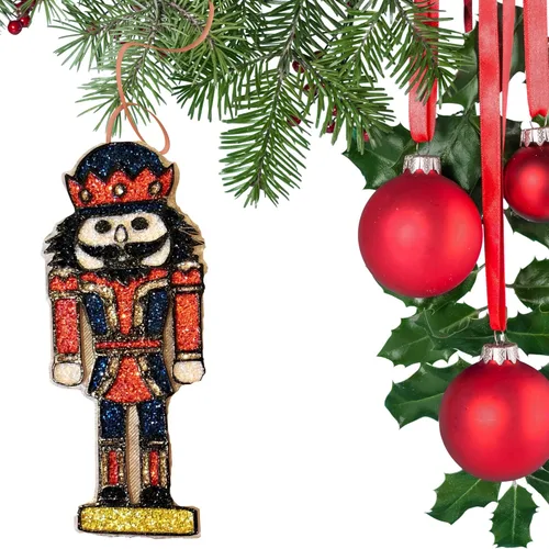 Vista 2 de Molde de cascanueces de Navidad para freshie para perlas aromáticas sin perfume, juguete soldado, vela de automóvil, molde de silicona, resistente