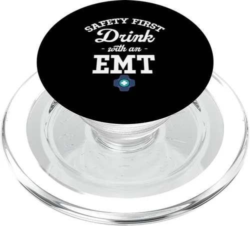 Vista 7 de Seguridad Primera Bebida Con Un EMT Primeros Auxilios Ambulatorio Cpr PopSockets Estándar PopGrip