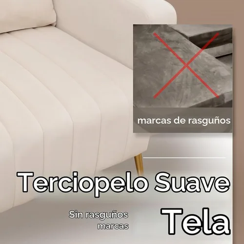 Vista 5 de Silla de Acento Moderna Tapizada para Sala de Estar, Silla con Brazo de Respaldo Alto con Patas de Metal Silla de Lectura Lumbar para Dormitorio