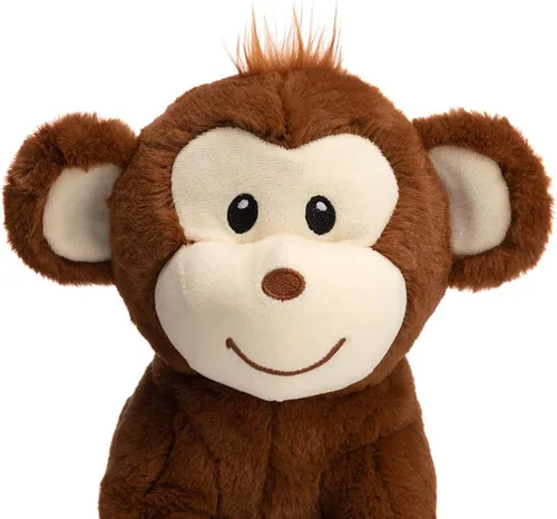 Vista 8 de HollyHOME Monkey Stuffed Animal, Cute Cuddly Stuffed Monkey Plush,12” Brown Marrón