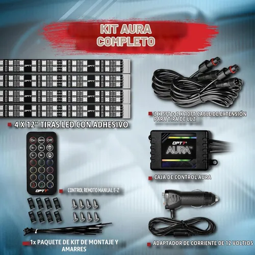 Vista 6 de OPT7® Aura, kit de iluminación interior doble fila