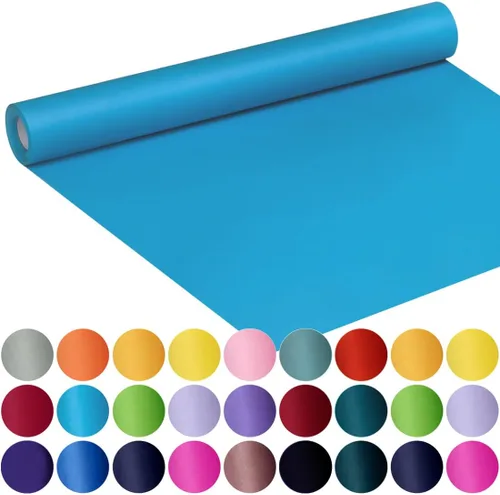 Vista 45 de SMART&CASUAL Papel de regalo negro de 17.8 x 760 pulgadas (63 pies) de papel kraft para regalo, tablón de anuncios, ramos, flores, niños, embalaje