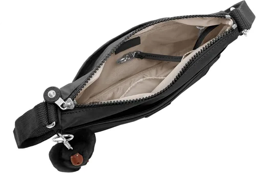 Vista 3 de Kipling Sebastian Sparkly Gold - Bolso cruzado para mujer, color morado